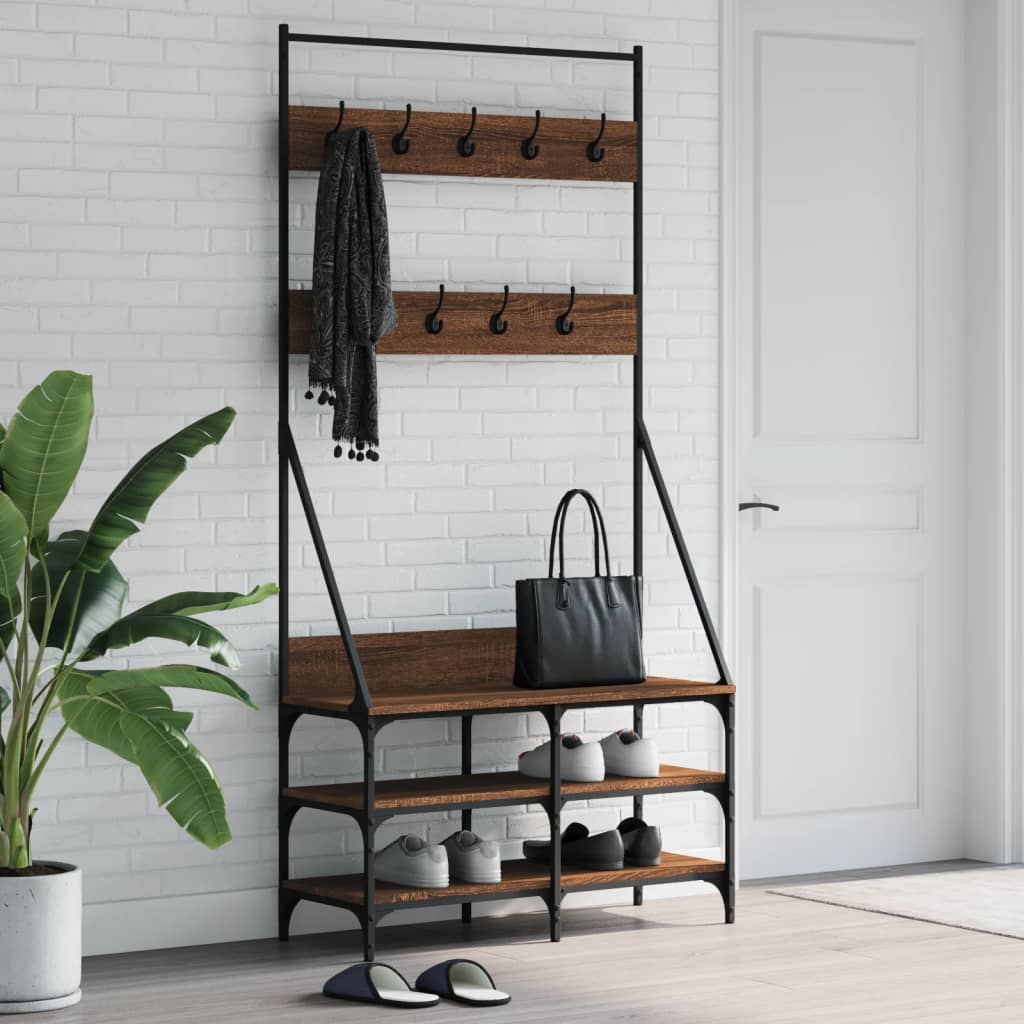 Clothes Rack With Shoe Storage