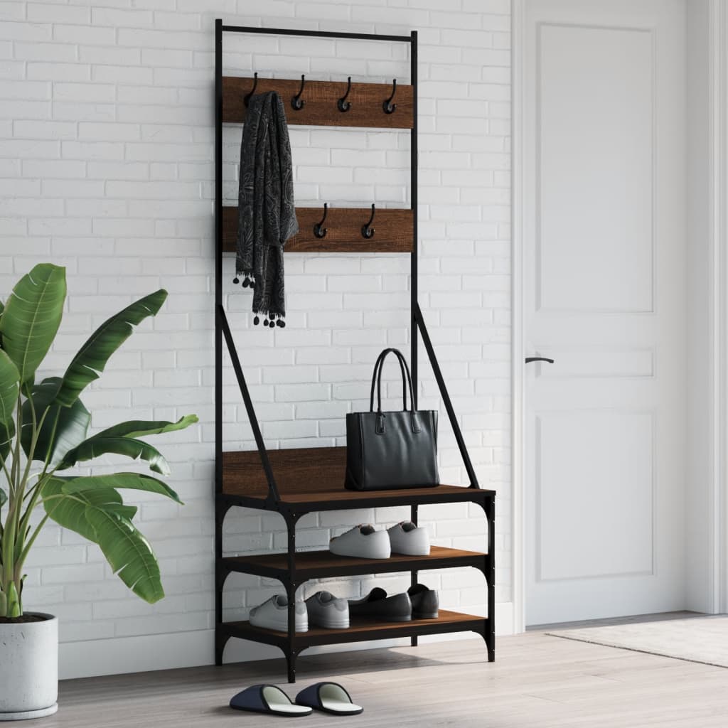 Clothes Rack With Shoe Storage