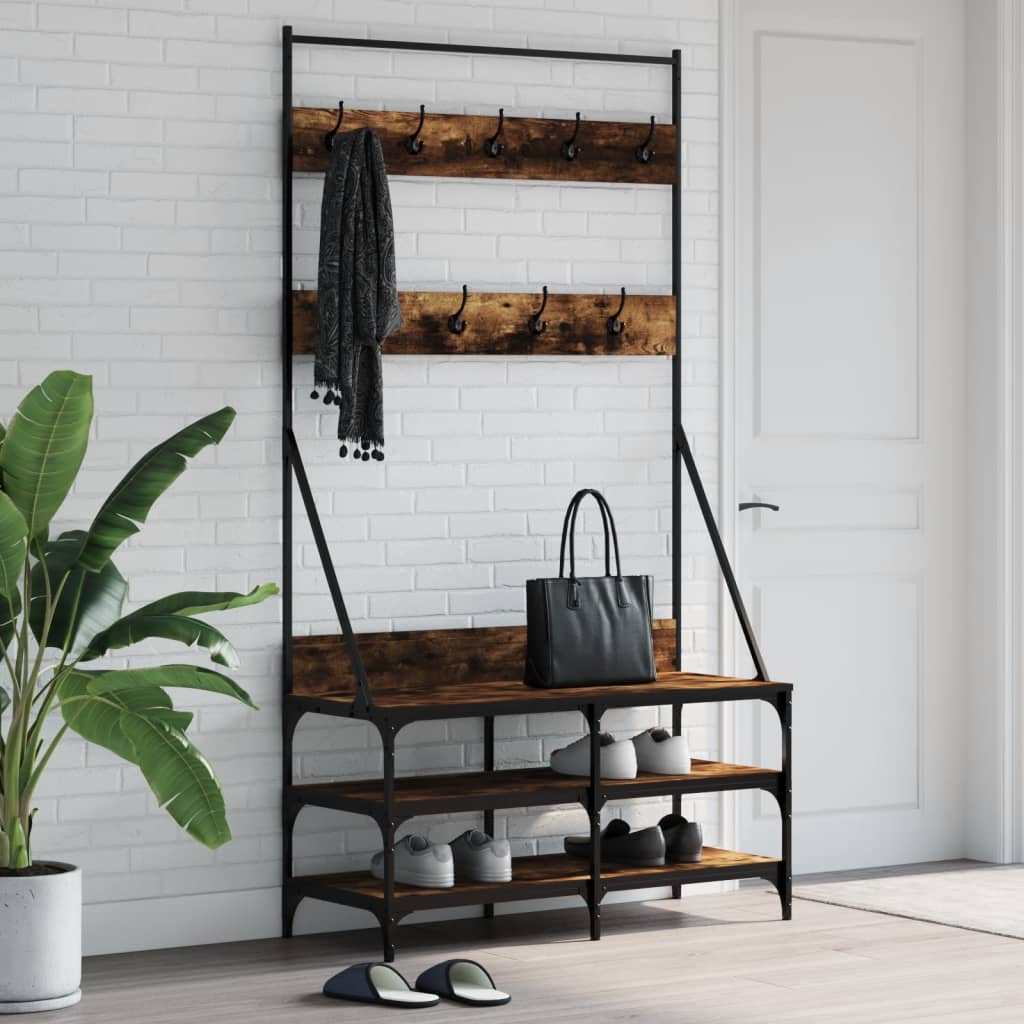 Clothes Rack With Shoe Storage