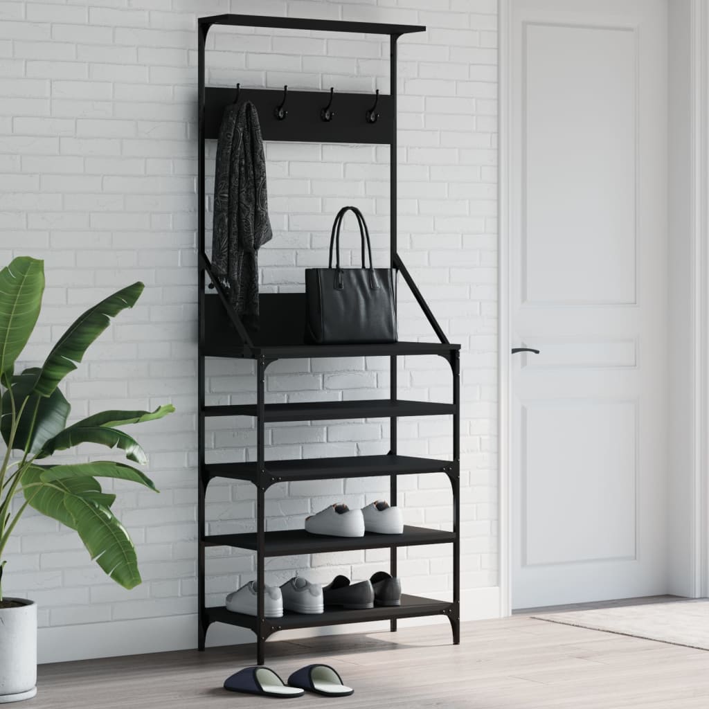 Clothes Rack With Shoe Storage