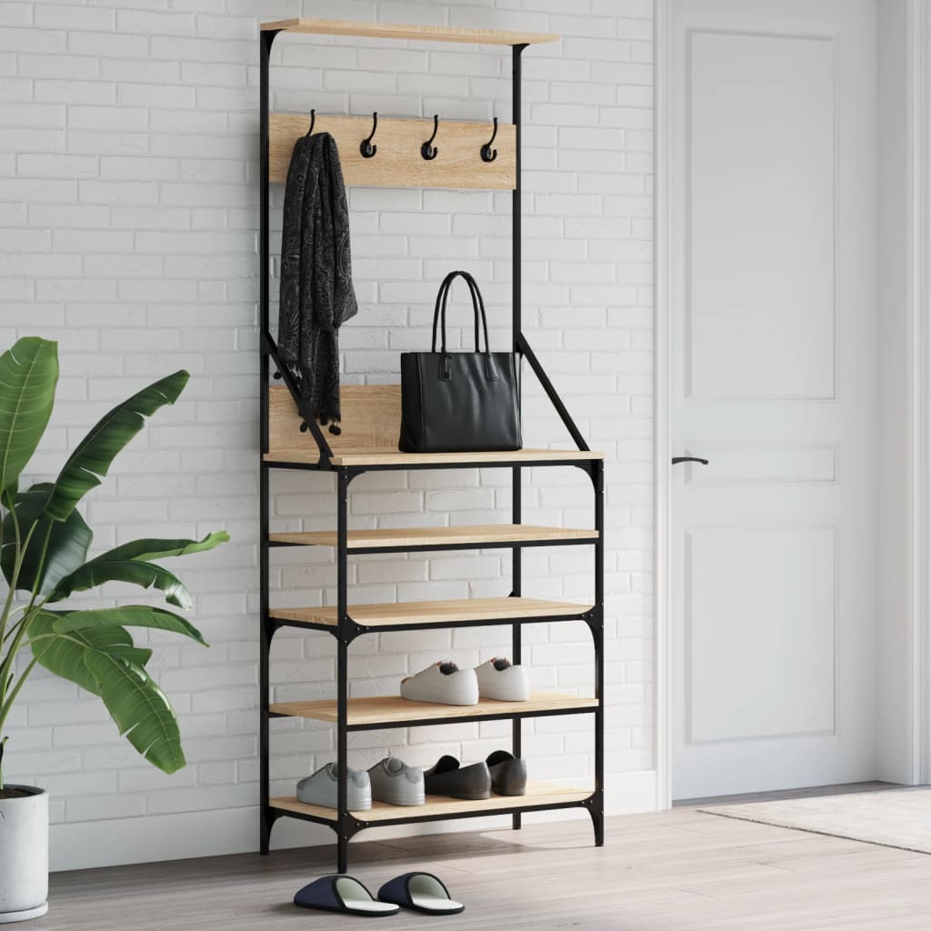 Clothes Rack With Shoe Storage
