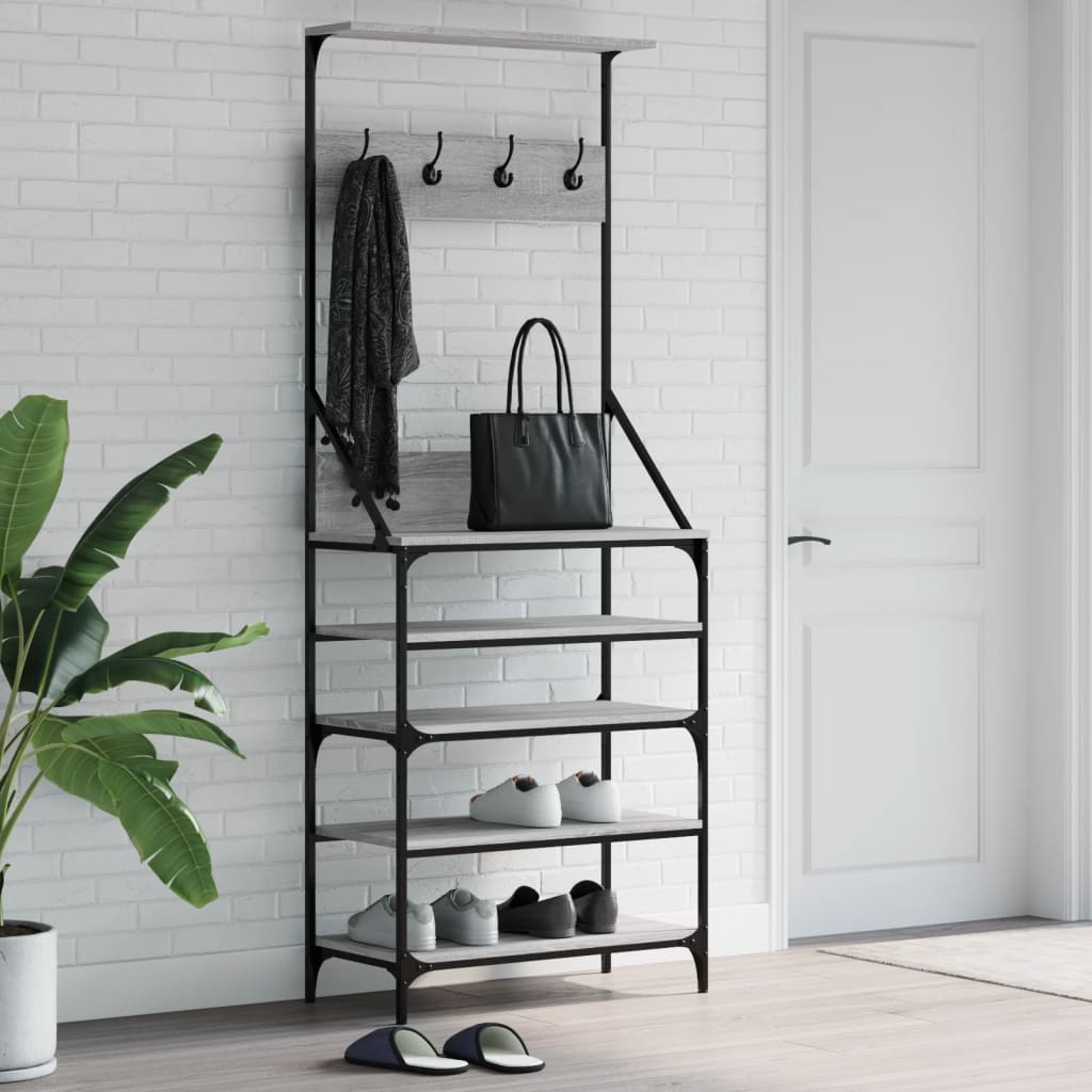 Clothes Rack With Shoe Storage