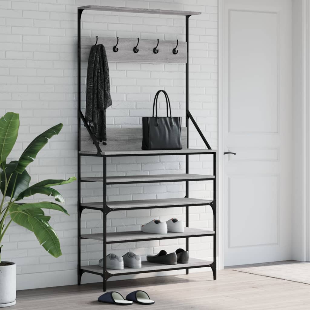 Clothes Rack With Shoe Storage