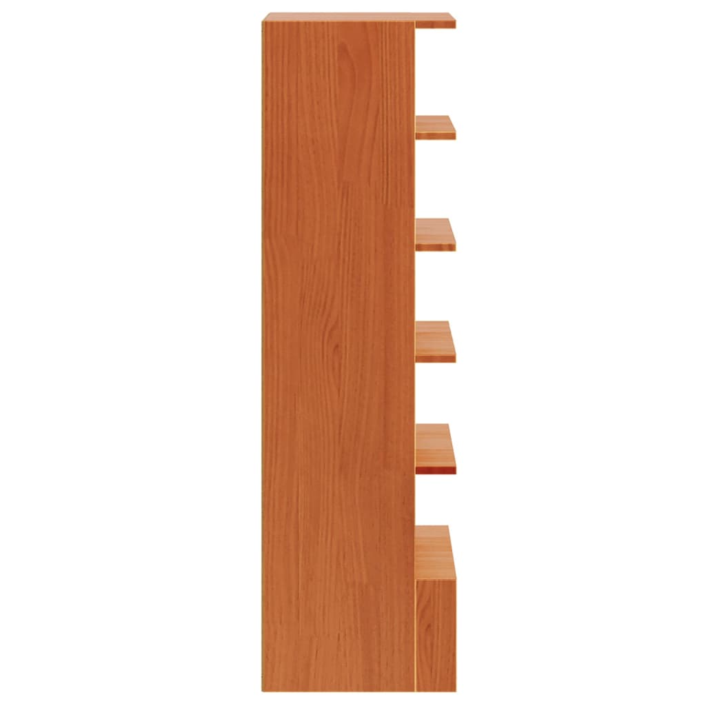 Shoe Cabinet Wax 52X30X104 Cm Solid Wood Pine