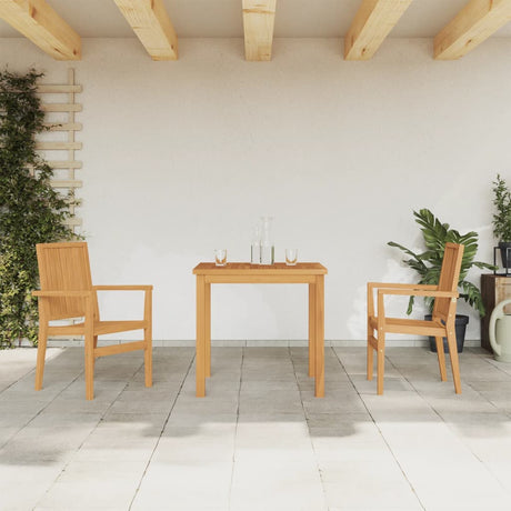 5 Piece Garden Dining Set Solid Wood Teak