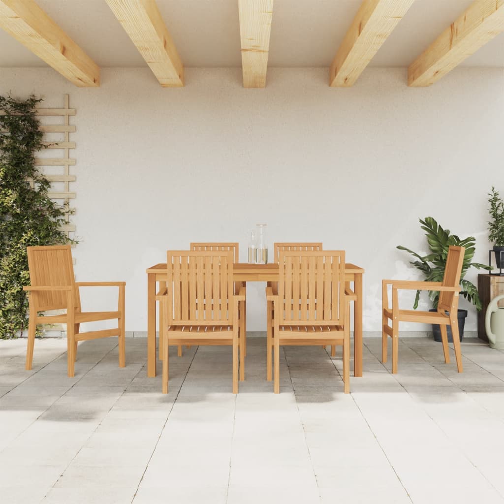 5 Piece Garden Dining Set Solid Wood Teak