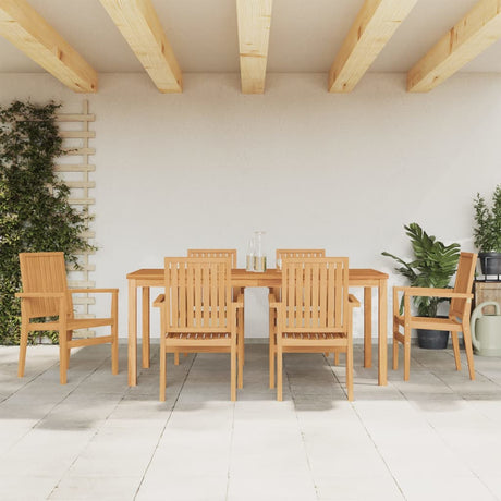 5 Piece Garden Dining Set Solid Wood Teak