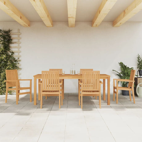 5 Piece Garden Dining Set Solid Wood Teak