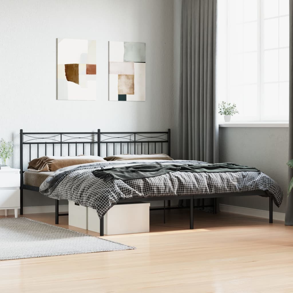 Metal Bed Frame Without Mattress 100X200Cm
