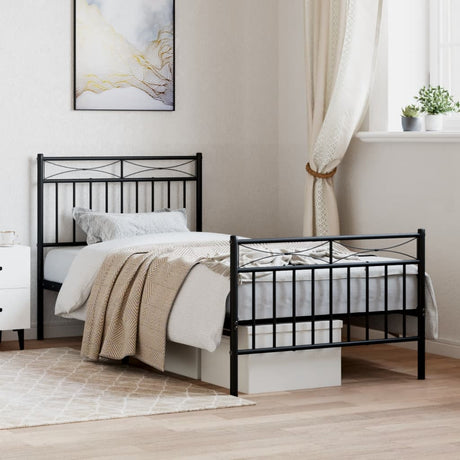 Metal Bed Frame Without Mattress 100X200Cm