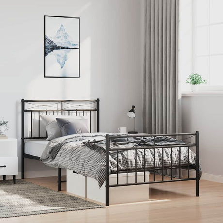 Metal Bed Frame Without Mattress 100X200Cm