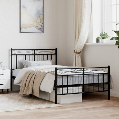 Metal Bed Frame Without Mattress 100X200Cm
