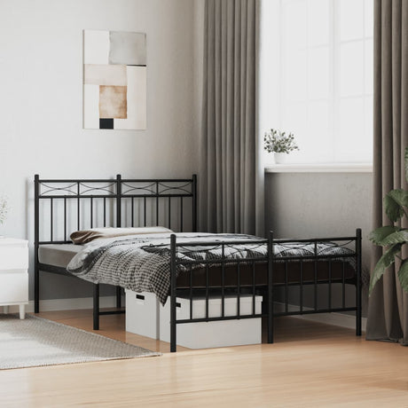 Metal Bed Frame Without Mattress 100X200Cm
