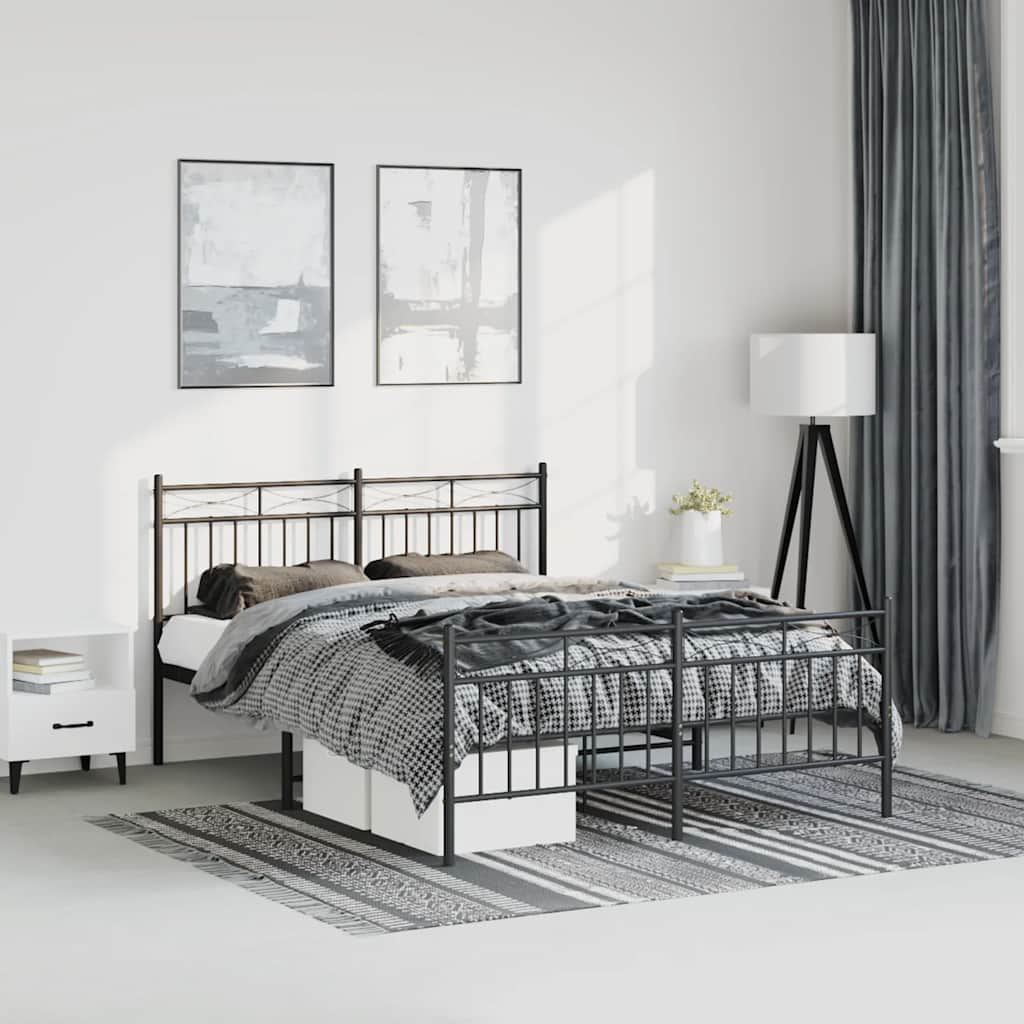 Metal Bed Frame Without Mattress 100X200Cm