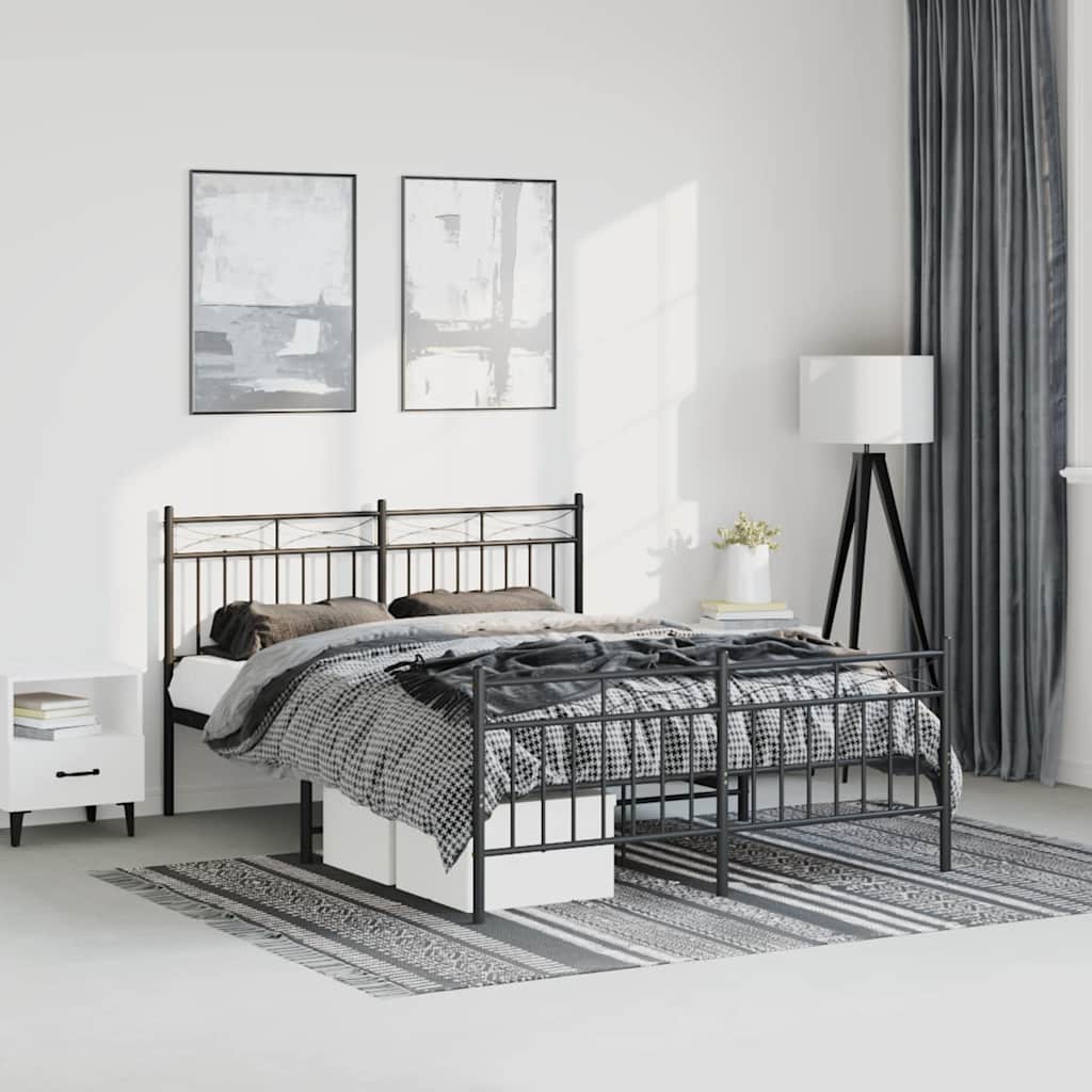 Metal Bed Frame Without Mattress 100X200Cm