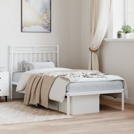 Metal Bed Frame Without Mattress 100X200Cm
