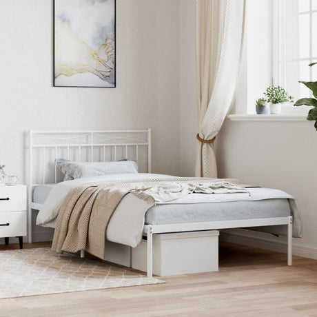 Metal Bed Frame Without Mattress 100X200Cm