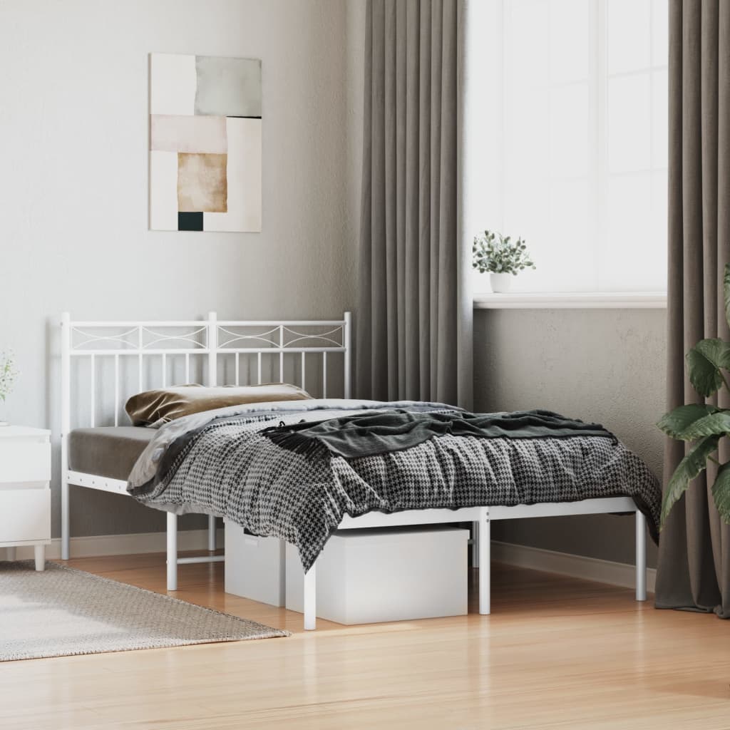 Metal Bed Frame Without Mattress 100X200Cm