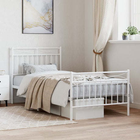 Metal Bed Frame Without Mattress 100X200Cm