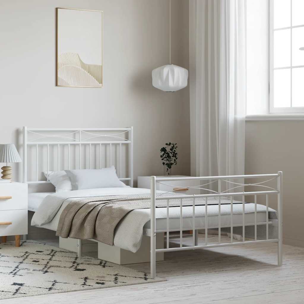 Metal Bed Frame Without Mattress 100X200Cm