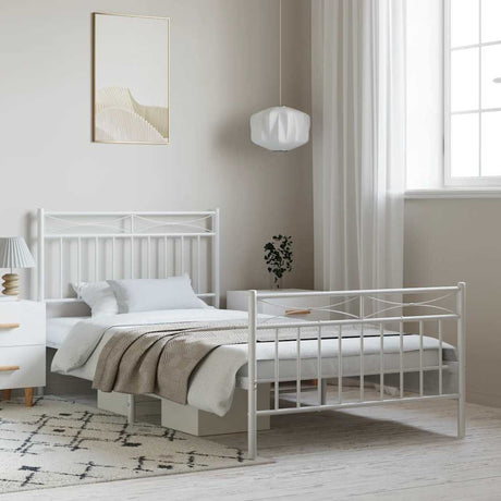 Metal Bed Frame Without Mattress 100X200Cm
