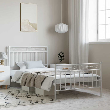 Metal Bed Frame Without Mattress 100X200Cm