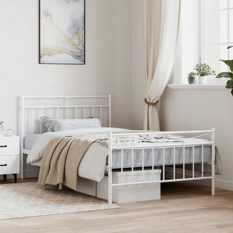 Metal Bed Frame Without Mattress 100X200Cm