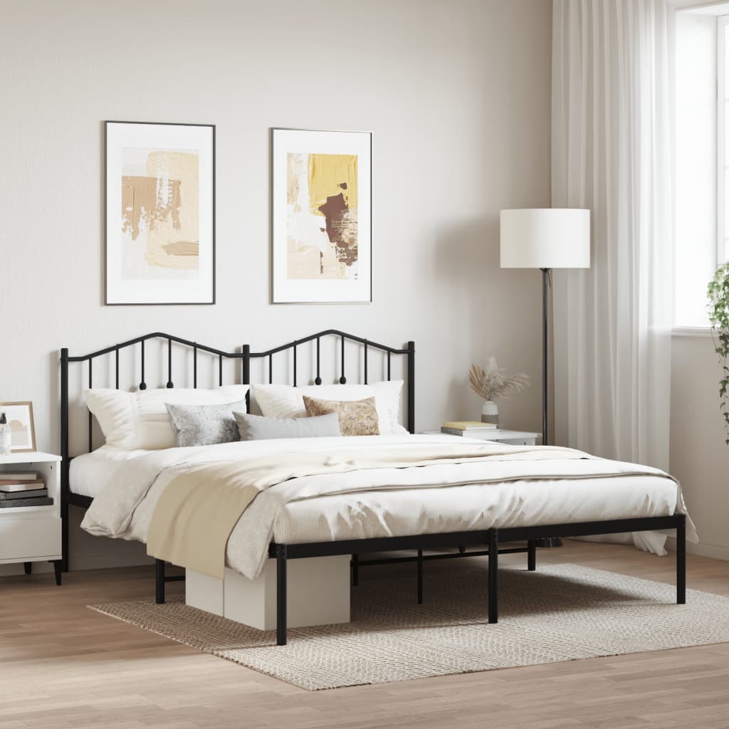 Metal Bed Frame Without Mattress 90X200Cm