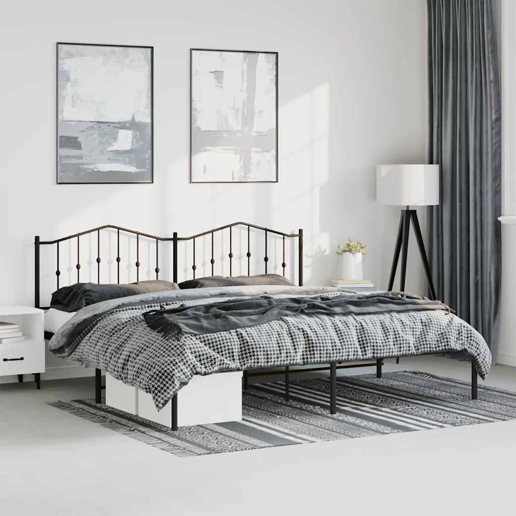 Metal Bed Frame Without Mattress 90X200Cm