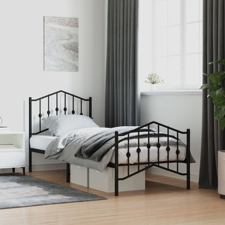 Metal Bed Frame Without Mattress 90X200Cm
