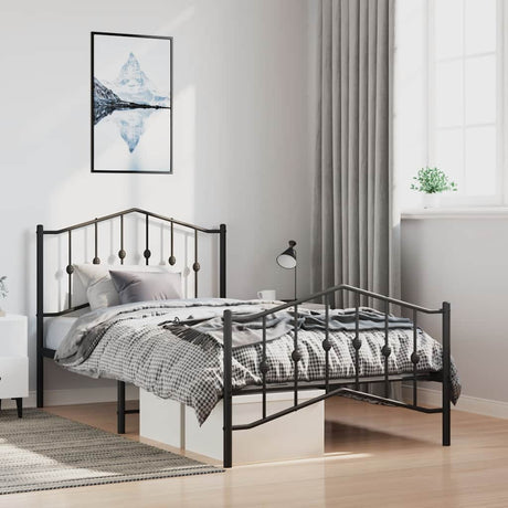 Metal Bed Frame Without Mattress 90X200Cm