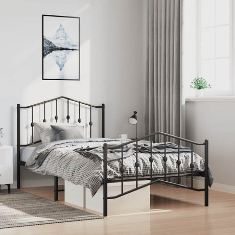 Metal Bed Frame Without Mattress 90X200Cm