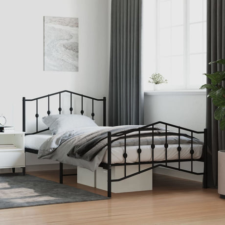 Metal Bed Frame Without Mattress 90X200Cm