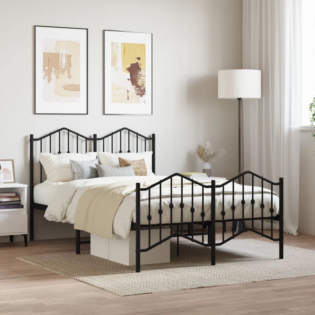 Metal Bed Frame Without Mattress 90X200Cm