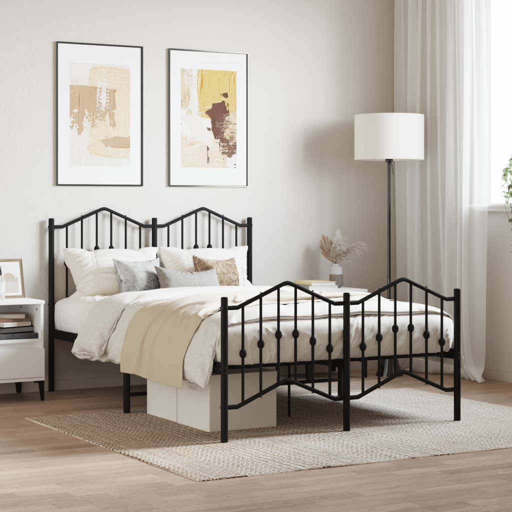 Metal Bed Frame Without Mattress 90X200Cm
