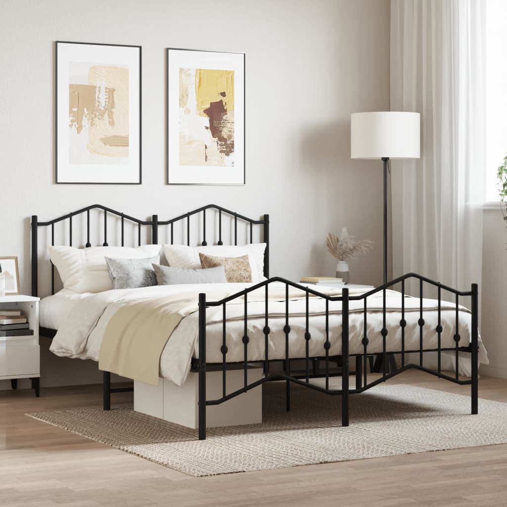 Metal Bed Frame Without Mattress 90X200Cm