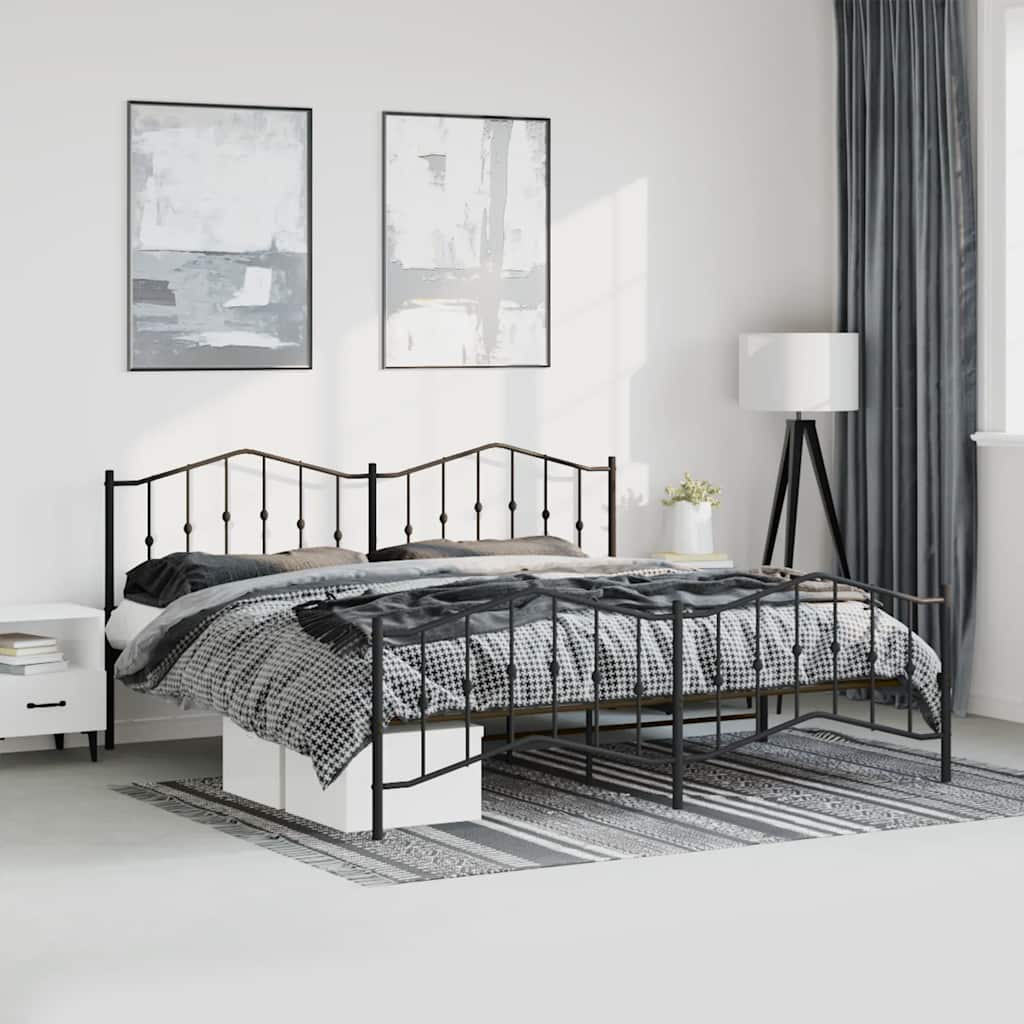Metal Bed Frame Without Mattress 90X200Cm