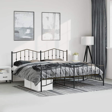Metal Bed Frame Without Mattress 90X200Cm