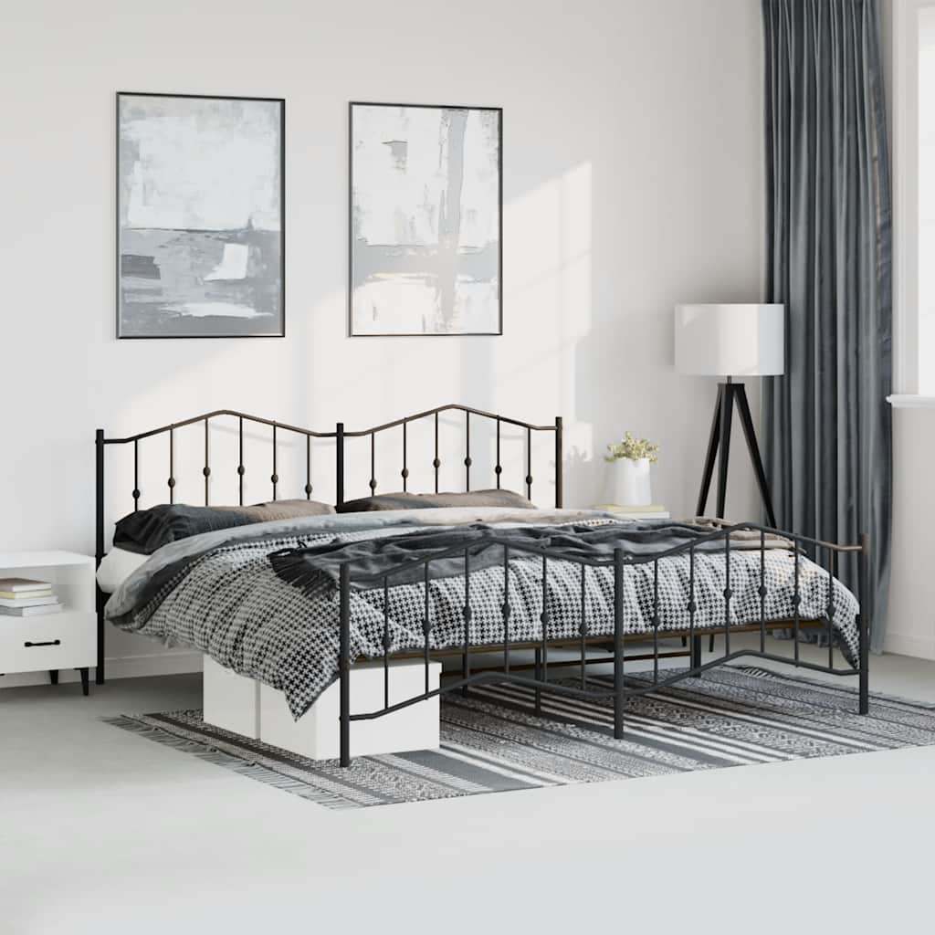 Metal Bed Frame Without Mattress 90X200Cm