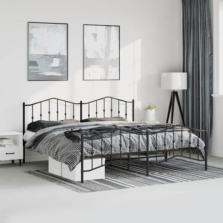 Metal Bed Frame Without Mattress 90X200Cm