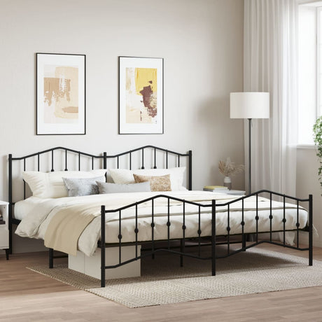 Metal Bed Frame Without Mattress 90X200Cm