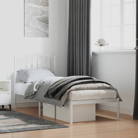 Metal Bed Frame Without Mattress 90X200Cm