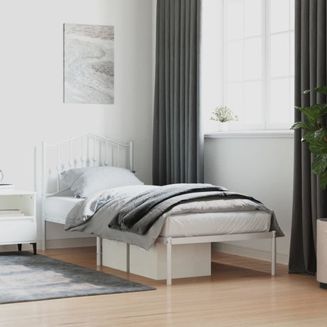 Metal Bed Frame Without Mattress 90X200Cm
