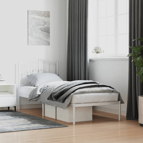 Metal Bed Frame Without Mattress 90X200Cm