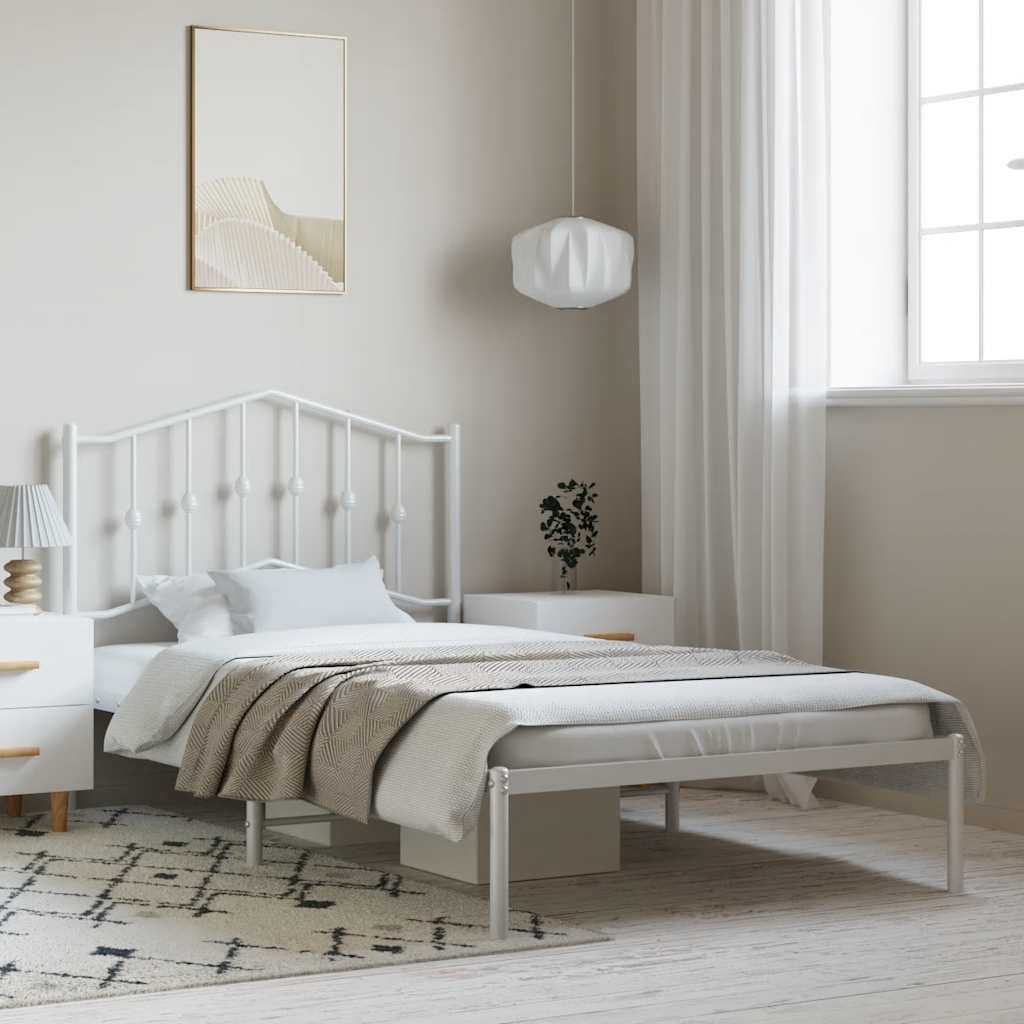 Metal Bed Frame Without Mattress 90X200Cm