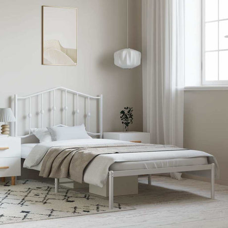 Metal Bed Frame Without Mattress 90X200Cm
