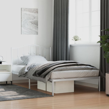 Metal Bed Frame Without Mattress 90X200Cm