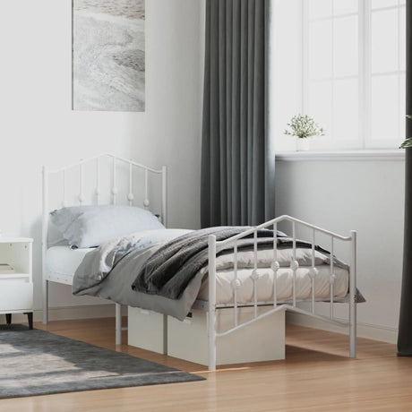 Metal Bed Frame Without Mattress 90X200Cm