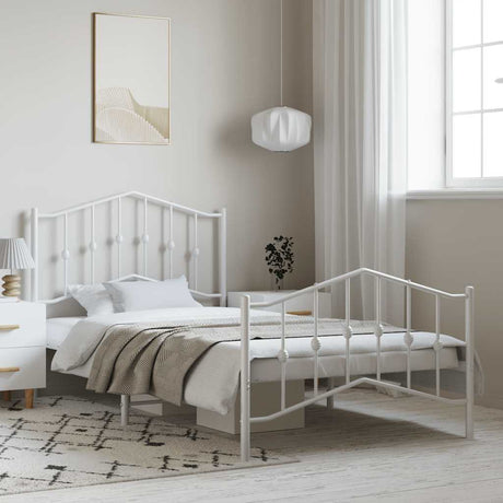 Metal Bed Frame Without Mattress 90X200Cm