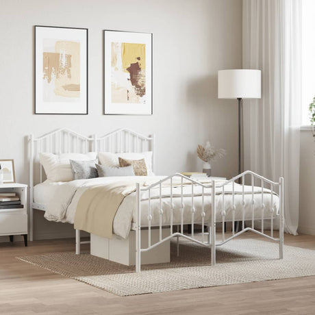 Metal Bed Frame Without Mattress 90X200Cm